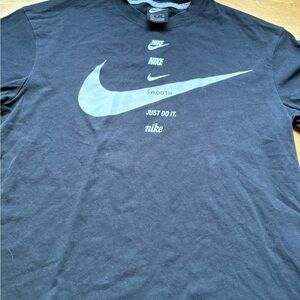 Nike Men's Black Swoosh Tee
